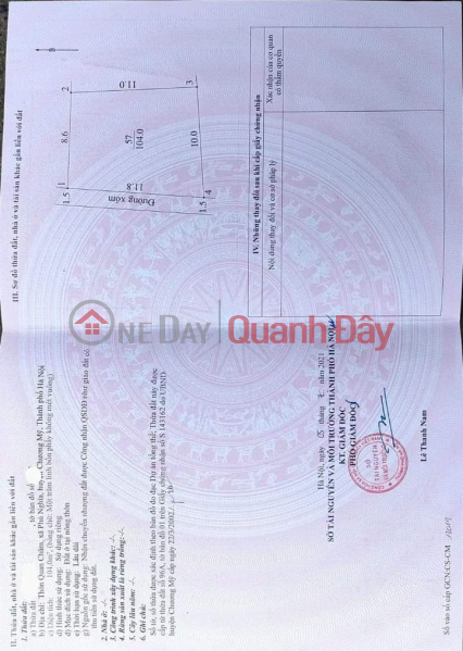 Property Search Vietnam | OneDay | Residential, Sales Listings | FAMILY NEEDS MONEY URGENTLY SELL DOUBLE FRONT PIECE OF LAND IN HOANG DIEU. Area: 200m2 Location: Hoang Dieu -