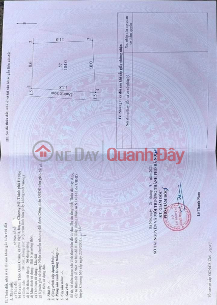 Property Search Vietnam | OneDay | Residential | Sales Listings | FAMILY NEEDS MONEY URGENTLY SELL DOUBLE FRONT PIECE OF LAND IN HOANG DIEU. Area: 200m2 Location: Hoang Dieu -