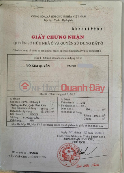 đ 8,3 tỷ Bán Ngộp Homestay 8.3 tỷ - Có Sẵn Dòng Tiền - Cạnh Bến Ninh Kiều - Lợi nhuận một tháng 50 triệu