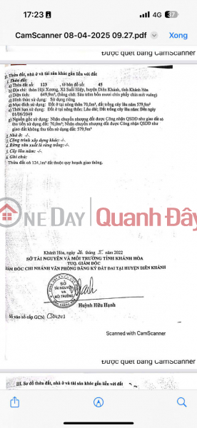 Chủ cần tiền nên bán nhanh 
Hội Xương suối hiệp Diên Khánh Khánh Hòa
Diện tích 649 m có 70m thổ . Ngang 9m Việt Nam | Bán đ 1,65 tỷ