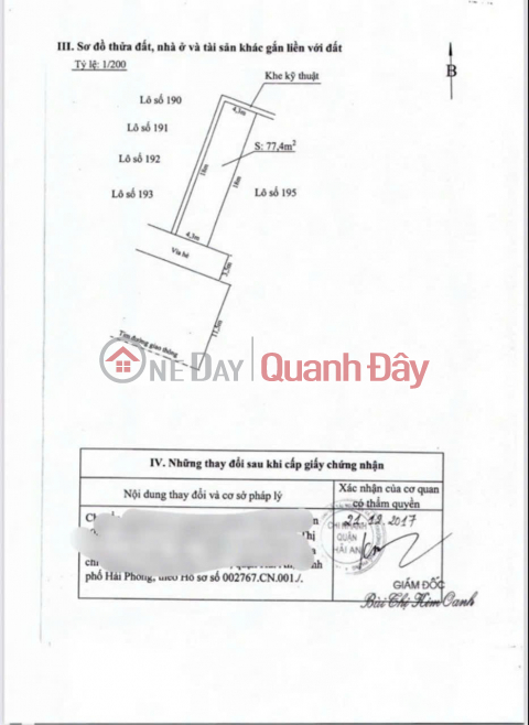 Selling 3 adjacent plots of land with an area of 230M, frontage on 30M Tran Hoan Hai An street _0