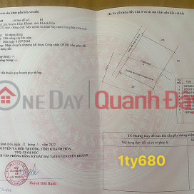 Selling 2 lots of land in Dien Lam commune, Dien Khanh investment price, only 50m from Huong Lo 39 street. The land has been registered _0