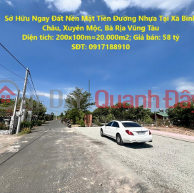 Own Land With Asphalt Road Frontage In Binh Chau Commune, Xuyen Moc, Ba Ria Vung Tau _0