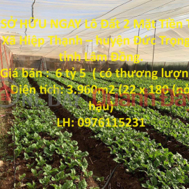 OWN NOW A 2-Front Land Lot In Hiep Thanh Commune - Duc Trong District - Lam Dong Province. _0