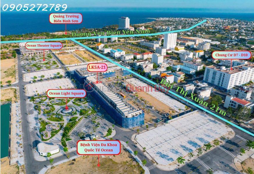 Cần bán căn shophouse Bình Sơn Ocean Park đối diện công viên, giá gốc chủ đầu tư Niêm yết bán