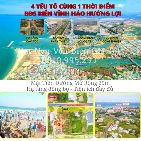 Land for sale at Binh Thuan Coastal Auction, Full Land, 29m Road, Price From 6 million/m2 _0