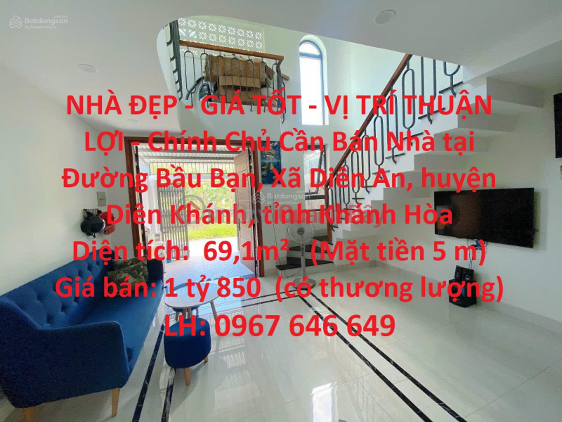 BEAUTIFUL HOUSE - GOOD PRICE - CONVENIENT LOCATION - Owner For Sale House in Dien An Commune, Dien Khanh, Khanh Hoa Sales Listings