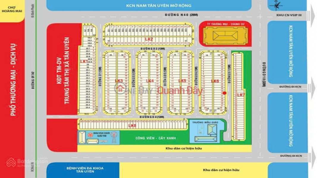 Property Search Vietnam | OneDay | Residential | Sales Listings Urgent sale of land in Tan Long urban area project, 1.4 billion, 72 m2, nice view