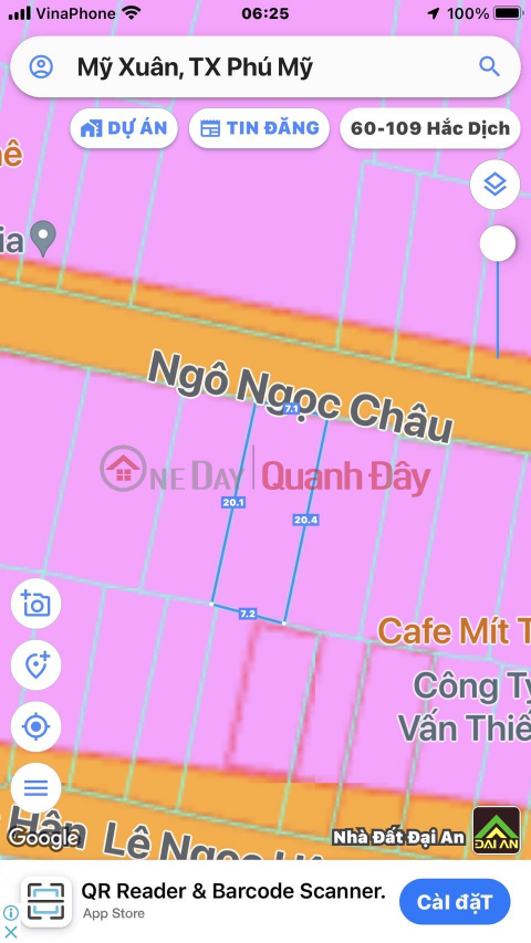 PRIMARY LAND LOT AT My Thanh Quarter, My Xuan Ward, Phu My Town, Ba Ria - Vung Tau _0