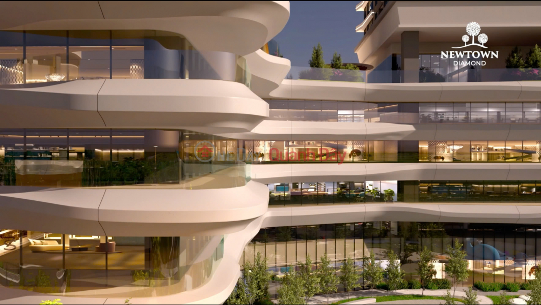 Căn hộ 2PN view biển, đường mua sắm, Newtown Diamond Đà Nẵng 4,3 tỷ, Việt Nam | Bán | đ 4,34 tỷ