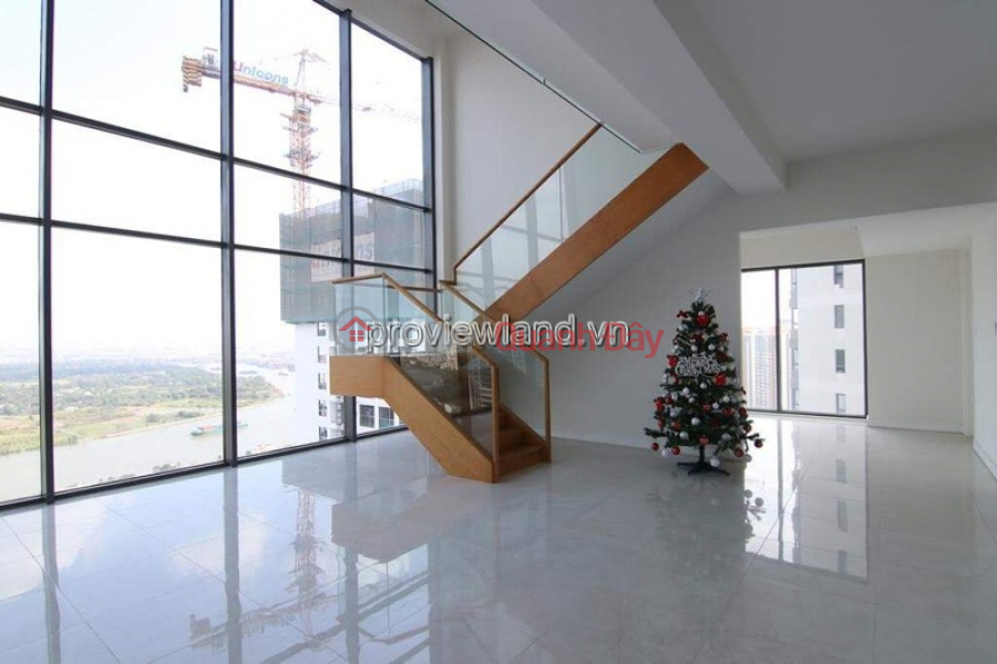 Property Search Vietnam | OneDay | Residential Rental Listings | High floor Duplex apartment for rent in Aspen Gateway Thao Dien tower 3 bedrooms 2 floors