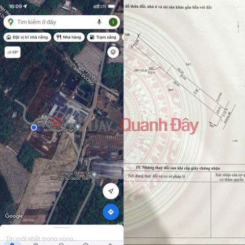 Quick sale of land by owner in Dau Tieng Binh Duong, cheap price 300 m2, only 290 million _0