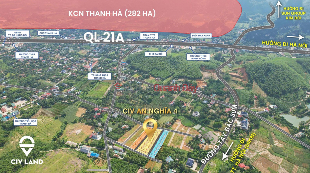 ĐẤT ĐÔ THỊ GIÁ F0 5xx TRUNG TÂM THỊ TRẤN BA HÀNG ĐỒI - SẴN SỔ HỒNG SANG TÊN CHUYỂN NHƯỢNG NGAY Niêm yết bán