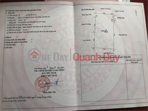CHÍNH CHỦ CẦN BÁN NHANH LÔ ĐẤT TẠI xã Hồng đà, Huyện Tam Nông, Tỉnh Phú Thọ. _0