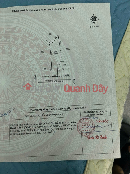 SIÊU PHẨM ĐẦU TƯ - Chính Chủ Bán Nhanh Lô Đất Mạc Đĩnh Chi -Phường 2, Bảo Lộc, Lâm Đồng, Việt Nam | Bán đ 7 tỷ