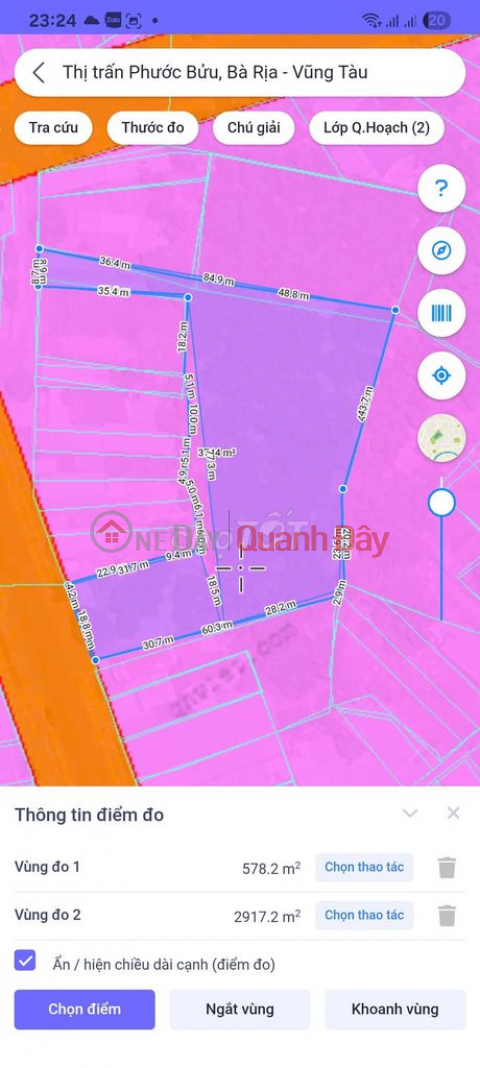 Land for sale at 215 Huynh Minh Thanh Street, Xuyen Moc District, Ba Ria - Vung Tau Province. _0