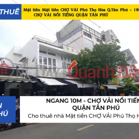 House for rent at frontage of CHỊ VẢI, Phu Tho Hoa, 100m² - WIDTH 10m _0
