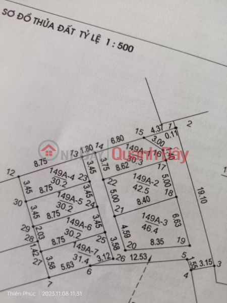 Open for sale cluster of 7 lots in Dong Mai ward only from 8xx million \\/ Lot - area from 30m or more - located right next to schools Vietnam, Sales ₫ 880 Million