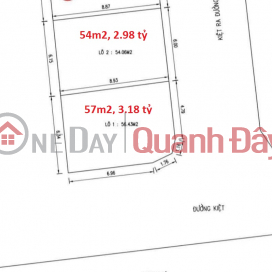 ► 2-sided land, 6m wide alley, near Ky Dong market, car parking, 57m2, 6m wide, airy, 3.18 billion _0