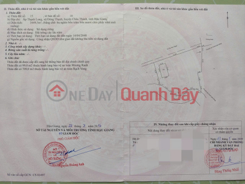 ĐẤT CHÍNH CHỦ - GIÁ TỐT - Cần Bán Đất Vườn Tại Xã Đông Thạnh, Huyện Châu Thành, Hậu Giang _0