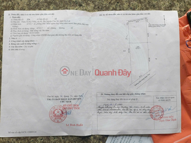 ĐẤT ĐẸP GIÁ TỐT - CẦN BÁN NHANH LÔ ĐẤT MẶT TIỀN TẠI Xã AIBa, huyện Chư Sê, tỉnh Gia Lai Niêm yết bán