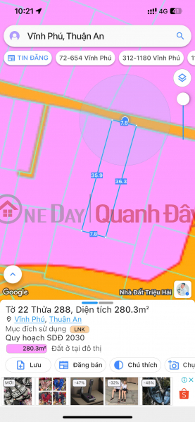 Property Search Vietnam | OneDay | Nhà ở | Niêm yết bán | Chủ bán lô đất biệt thự đường xe tải vĩnh phú 40