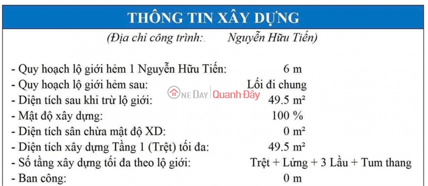 Social housing near Nguyen Huu Tien frontage, behind TOYOTA Company - 54m2, only 4.95 billion | Vietnam | Sales, đ 4.95 Billion