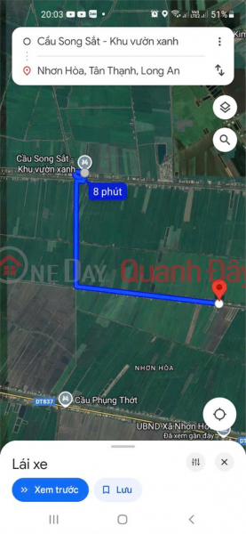 Property Search Vietnam | OneDay | Nhà ở | Niêm yết bán Bán đất nền thổ cư tuyến dân cư tại Xã Nhơn Hòa, Huyện Tân Thạnh, tỉnh Long An