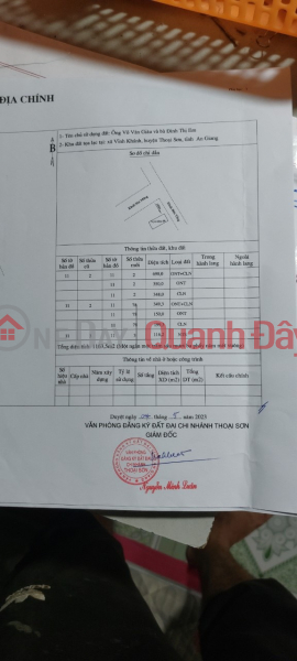 OWNER SELLING LOT OF LAND URGENTLY on Kenh Four Street, Tong Thoai Son, An Giang Sales Listings