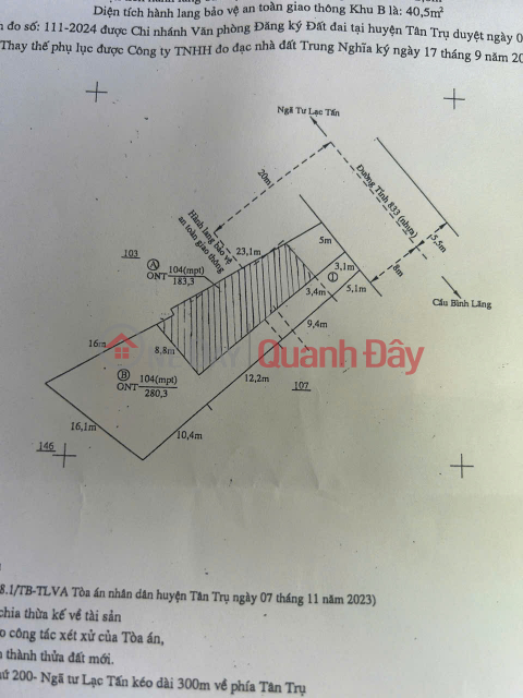 GOOD LOCATION - PROFITABLE INVESTMENT - Owner Needs to Sell Street Front Land in Tan Tru, Long An _0