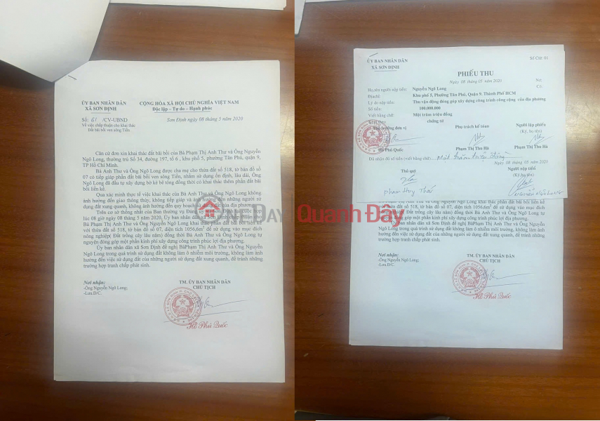 OWNER needs to sell a plot of land FRONTING Vo Truong Toan street in SON DINH commune - Cho LACH - BEN TRE Vietnam Sales đ 12.5 Billion
