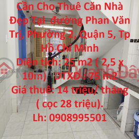 Nice House For Rent In Phan Van Tri Street - District 5 _0
