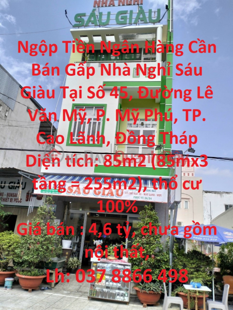 Overwhelming Banks Urgent Sale of Six Rich Hostels in Cao Lanh, Dong Thap _0