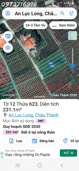 THE OWNER IS URGENTLY SELLING A BEAUTIFUL LOCATION OF LAND IN Chau Thanh District, Long An | Vietnam, Sales | ₫ 470 Million