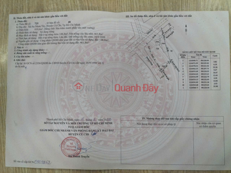 ĐẤT ĐẸP - GIÁ TỐT - Bán GẤP Lô Đất Tiềm Năng TẶNG NHÀ Xã An Nhơn Tây, Củ Chi, HCM Niêm yết bán