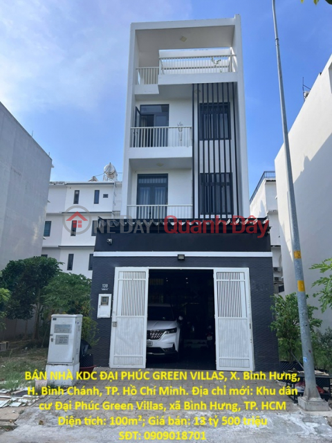HOT HOT – OWNER NEEDS TO SELL HOUSE IN DAI PHUC GREEN VILLAS RESIDENTIAL AREA, BINH HUNG COMMUNE, BINH CHANH DISTRICT, HO CHI MINH CITY _0