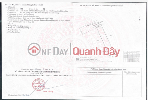 QUICK SALE – LAND IN VINH PHUONG, NORTH NHA TRANG, ONLY 1.1 BILLION VND! GREAT PRICE – CLEAR LEGAL STATUS! _0
