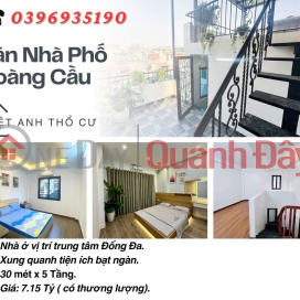 Bán nhà Phố Hoàng Cầu_Dân Xây Ở_ Gần Hồ Sinh Thái_30mx5T_ Giá: 7.15 tỷ_Lh: 0396935190. _0