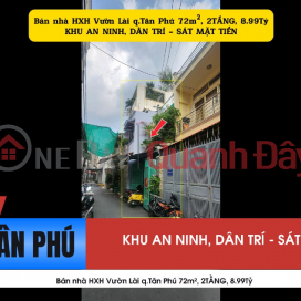 House for sale in alleyway off Vuon Lai Street, Tan Phu District, 72m², 2 floors, 8.99 billion VND. _0