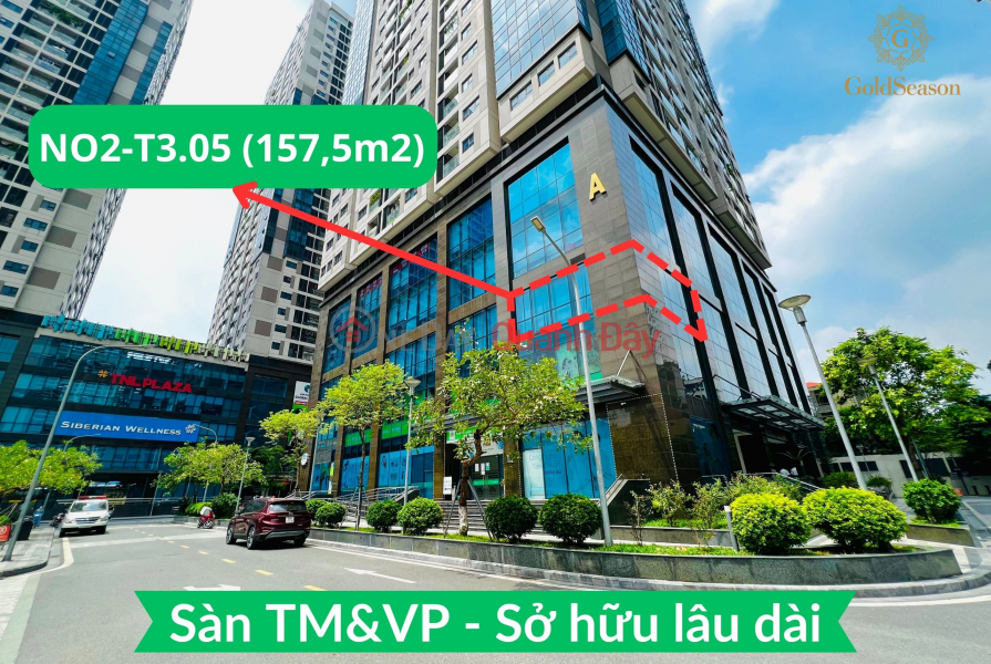 Bán nhanh lô góc sàn văn phòng 157,5m2 - Sở hữu lâu dài đẹp nhất quận Thanh Xuân tiền thuê 470tr/năm Niêm yết bán