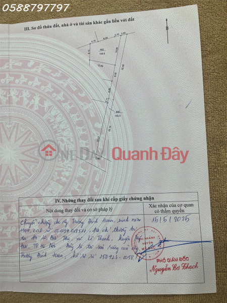 Owner needs to sell 159m2 of land in An Phu commune, My Duc, Hanoi, investment price, Vietnam, Sales đ 25 Million