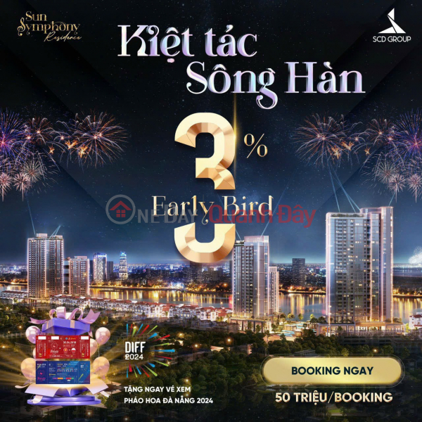 Căn hộ cao cấp Sun Symphony Residence - Chính Sách EARLY Bird siêu hot: CK ngay 3% khi booking Niêm yết bán