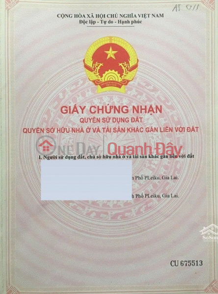 Property Search Vietnam | OneDay | Nhà ở | Niêm yết bán | BÁN NHÀ MẶT TIỀN ĐƯỜNG 30m ĐỐI DIỆN CỔNG BỆNH VIỆN Đường Tôn Thất Tùng, Trà Đa, Plei Ku, Gia Lai