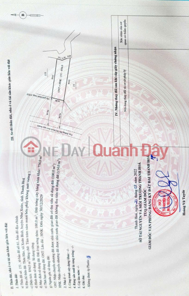 Property Search Vietnam | OneDay | Nhà ở Niêm yết bán ĐẤT ĐẸP - GIÁ TỐT- CẦN BÁN LÔ ĐẤT VỊ TRÍ ĐẸP TẠI xã Xuân Bình, huyện Như Xuân, tỉnh Thanh Hóa