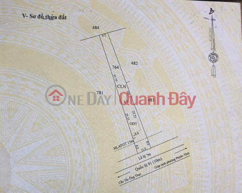 INVESTMENT IS PROFITABLE - Owner Selling Land with WIDE FRONTAGE on National Highway 91, Chau Van Liem Ward, O Mon District, Can Tho City _0