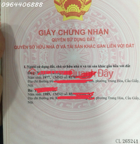 Land for sale, residential plot with clear title and legal status, in Co Dien, Dong Anh, Hanoi. _0