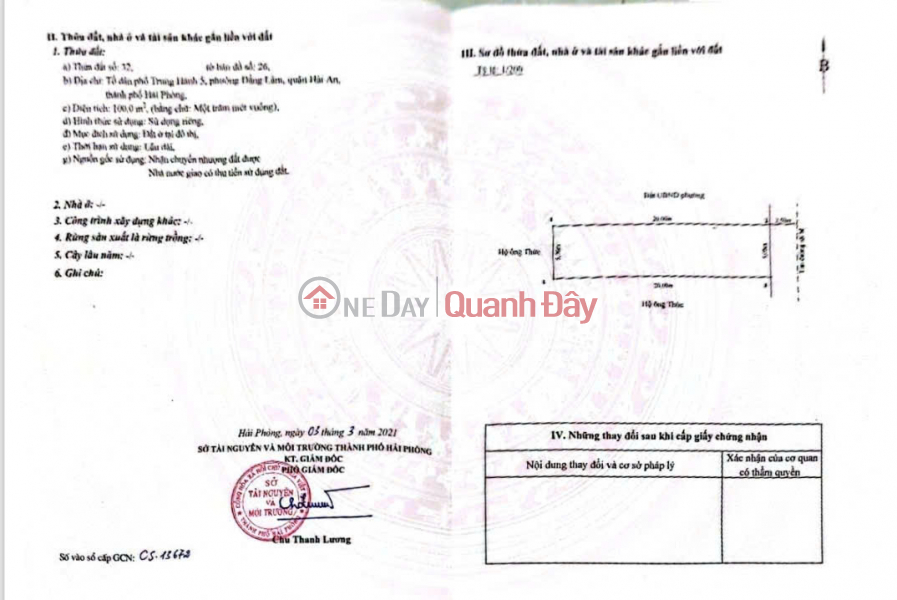 Land plot on line 2 - alley 135 Trung Luc - 100m² - alley width 5m - price 5.5 billion VND, Vietnam | Sales, đ 5.5 Billion