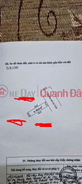 Bán lô đất 85m2 full thổ cư Thuộc Tổ Dân Phố Tân Hợp – Tân Thành – Dương Kinh – Hải Phòng. Niêm yết bán