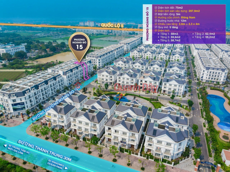 Property Search Vietnam | OneDay | Residential, Sales Listings | Committed to being the cheapest on the market for a fund adjacent to a European-style villa - Eurowindow Twin Park, Gia Lam
