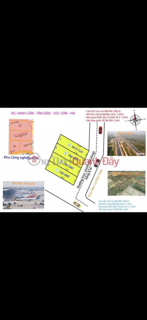 8M WIDE ROAD, 100M AREA, RESIDENTIAL LAND, PRICE ONLY A LITTLE MORE THAN 2 BILLION VND -- ADDRESSED AT NINH CAM TAN DAN KIM ANH HN - PHU LAND LOT _0